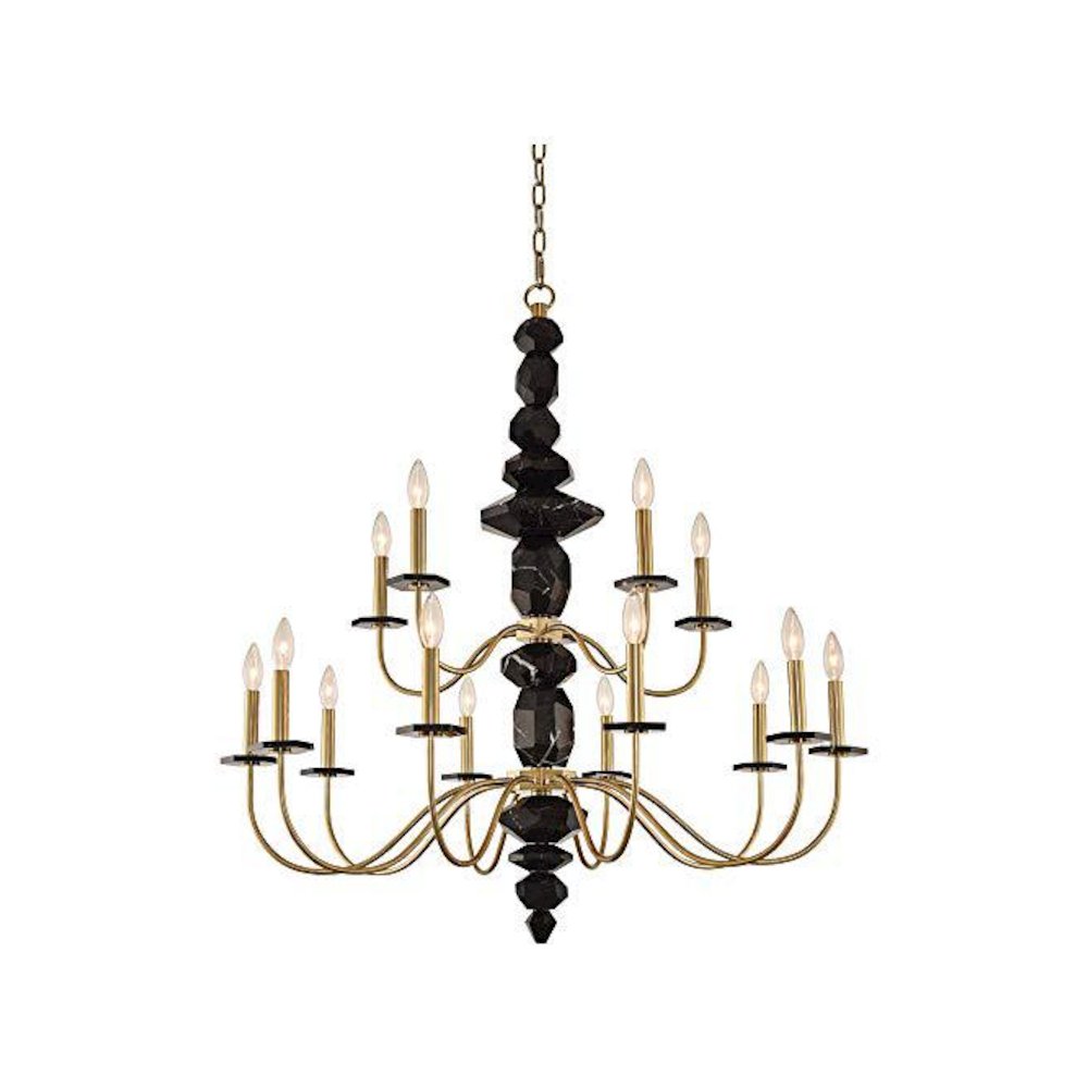 Piedra (10+5) Light 2 Tier Chandelier