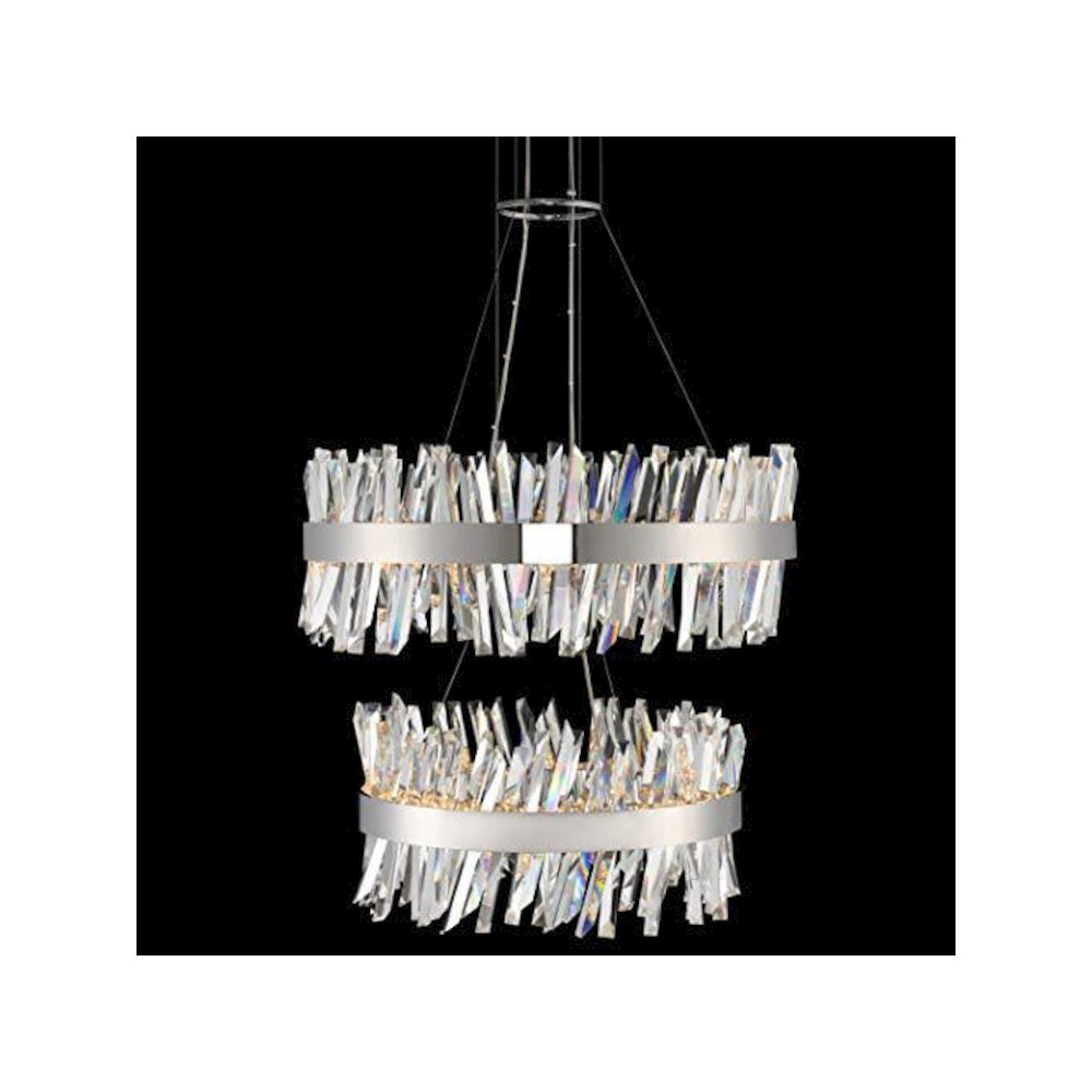Glacier 25 + 32 Inch 2 Tier LED Round Pendant
