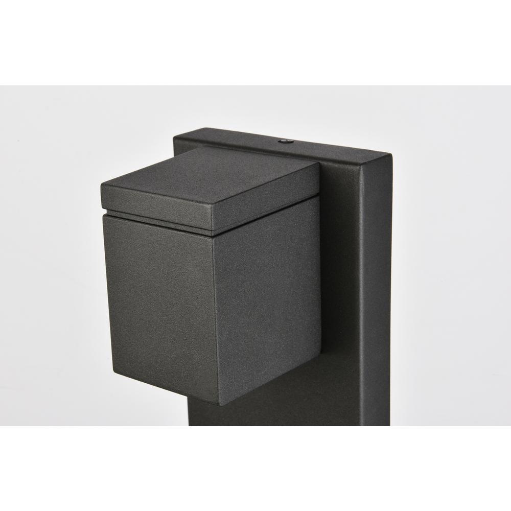Raine Integrated LED wall sconce in black