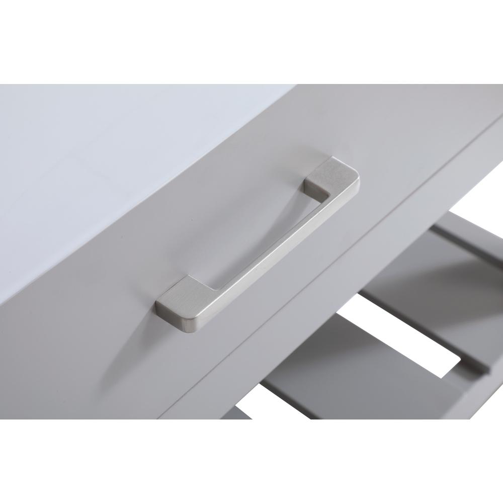 36 inch Single bathroom vanity in grey with backsplash