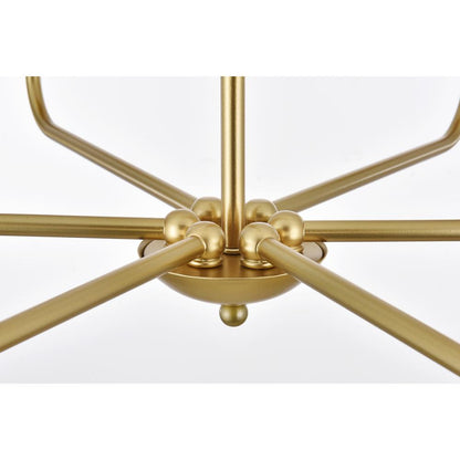 Cohen 36 inch pendant in brass
