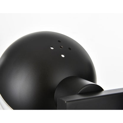 Majesty 4 light Black and frosted white Bath Sconce