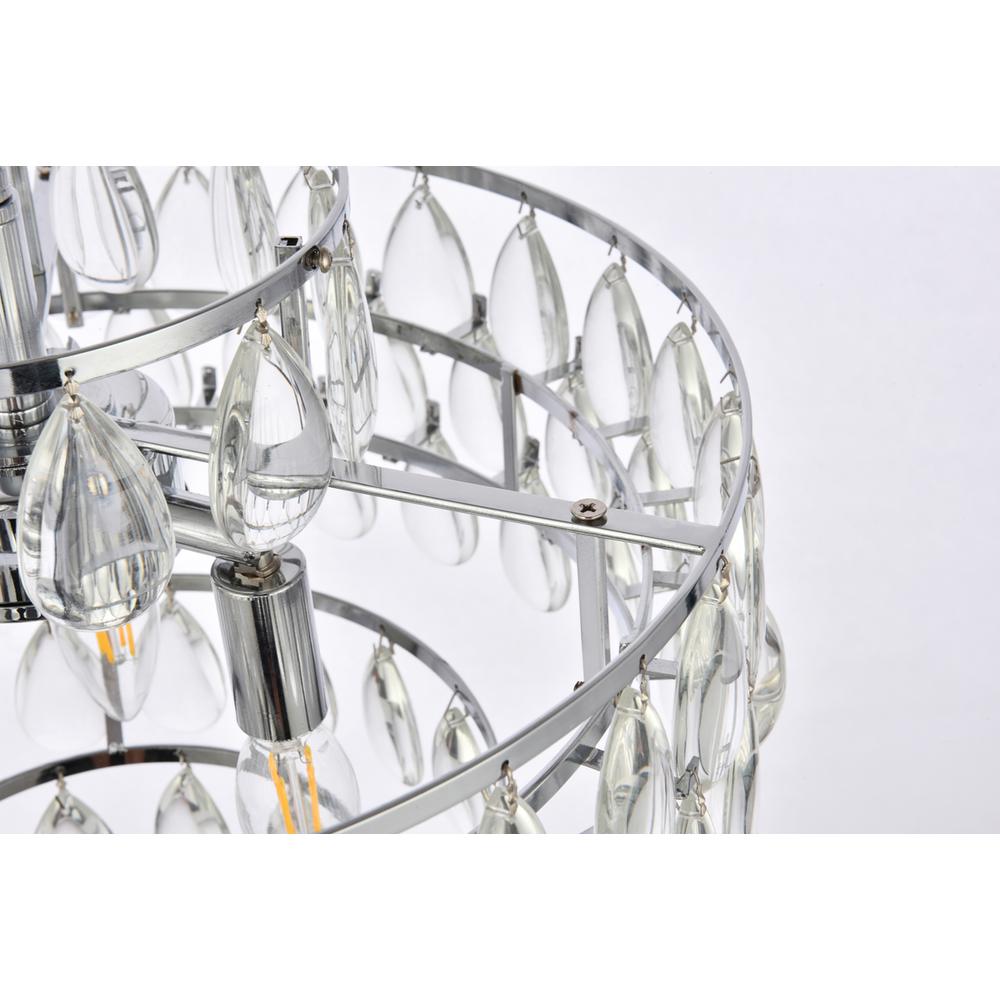 Mila 16 inch pendant in chrome