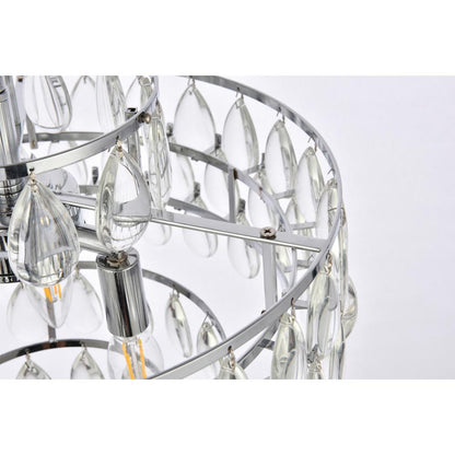 Mila 16 inch pendant in chrome