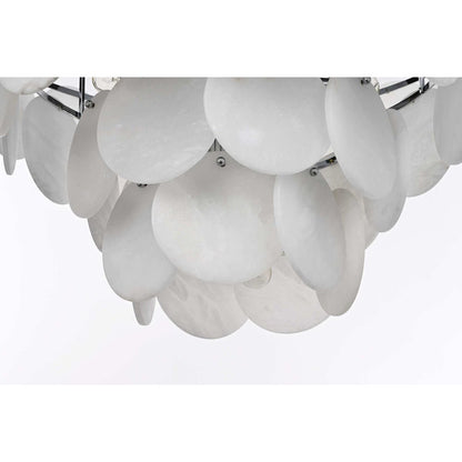 Charlotte 32 inch Alabaster Chandelier in Chrome