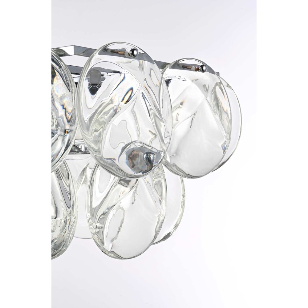 Charlotte 48 inch Rectangle Crystal Chandelier in Chrome