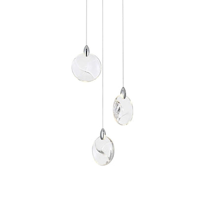 Avery 12 inch Crystal Pendant in Chrome