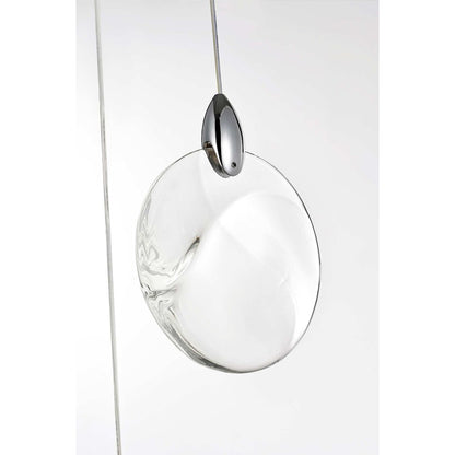 Avery 12 inch Crystal Pendant in Chrome
