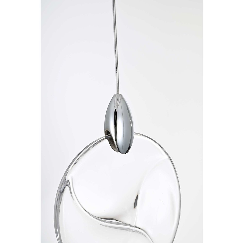 Avery 12 inch Crystal Pendant in Chrome