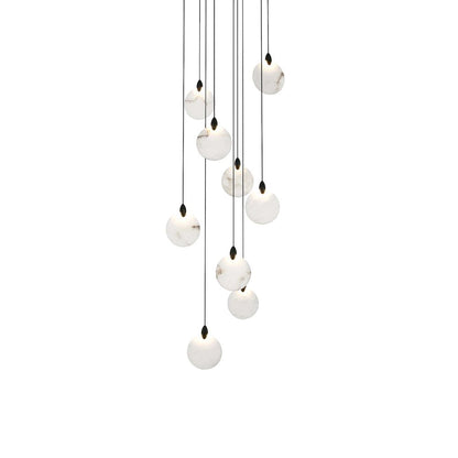 Avery 20 inch Alabaster Pendant in Black