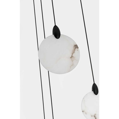 Avery 20 inch Alabaster Pendant in Black