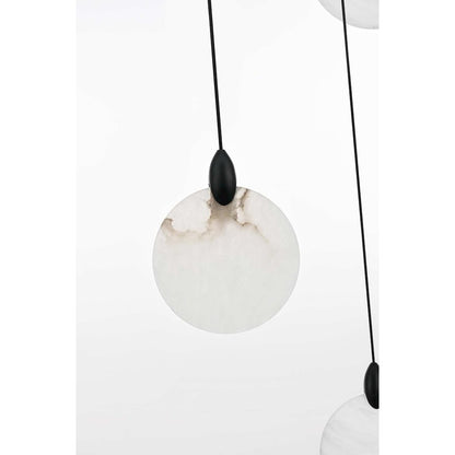 Avery 24 inch Alabaster Pendant in Black