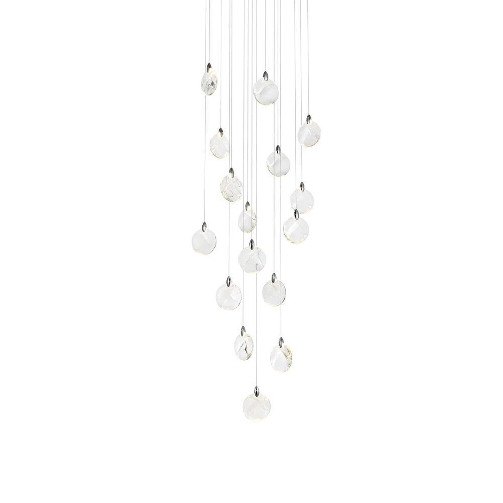 Avery 28 inch Crystal Pendant in Chrome