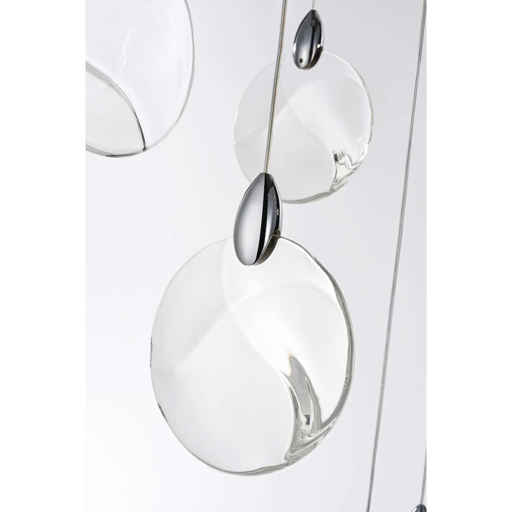 Avery 28 inch Crystal Pendant in Chrome