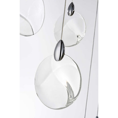 Avery 28 inch Crystal Pendant in Chrome