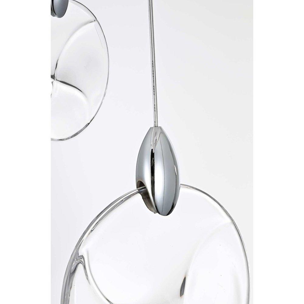 Avery 28 inch Crystal Pendant in Chrome