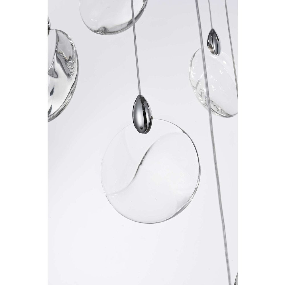 Avery 28 inch Crystal Pendant in Chrome