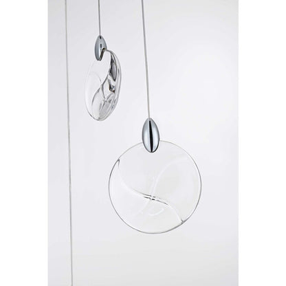 Avery 42 inch Rectangle Crystal Pendant in Chrome