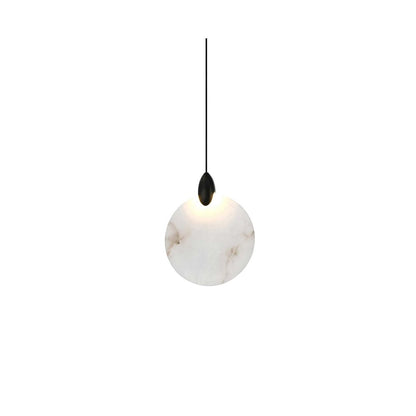 Avery 6 inch Alabaster Pendant in Black