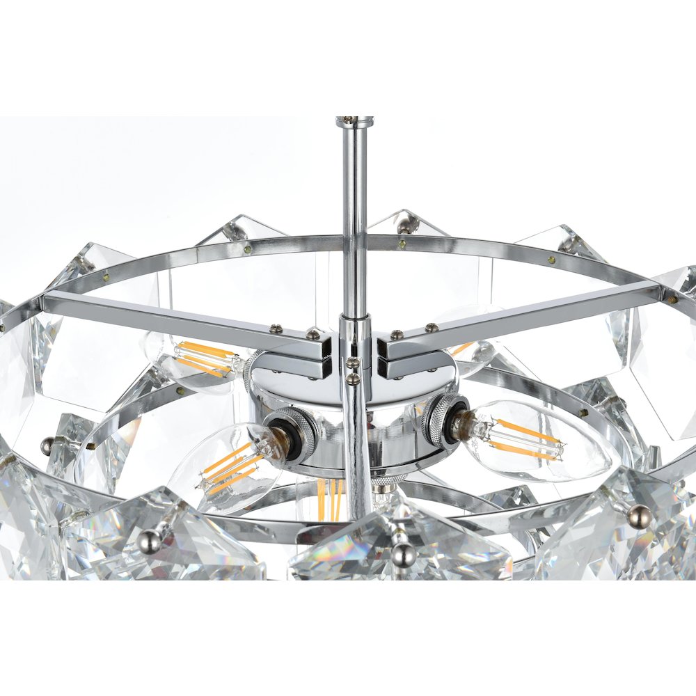 Adaline 16 Inch Chandelier In Chrome
