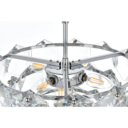 Adaline 16 Inch Chandelier In Chrome
