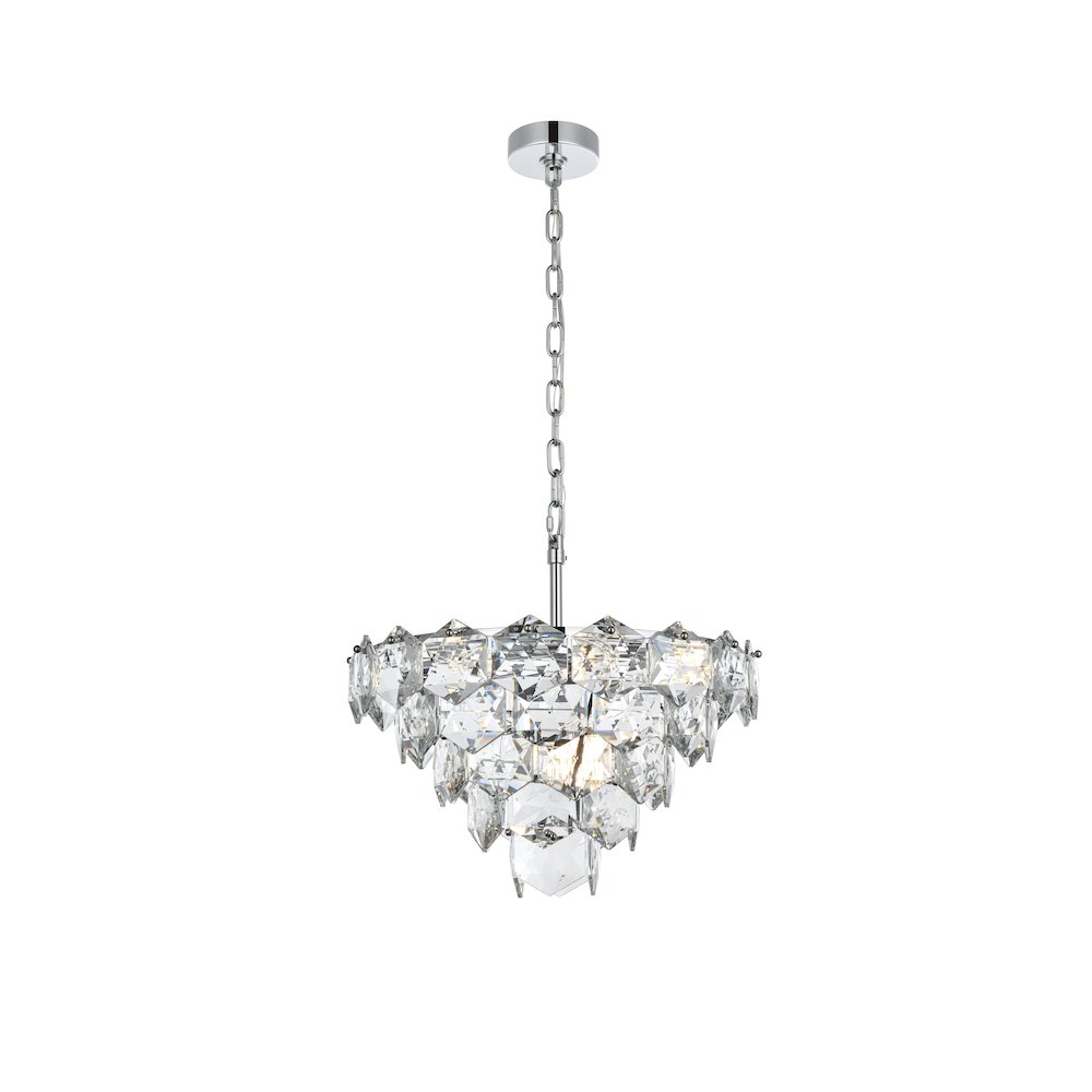Adaline 20 Inch Chandelier In Chrome