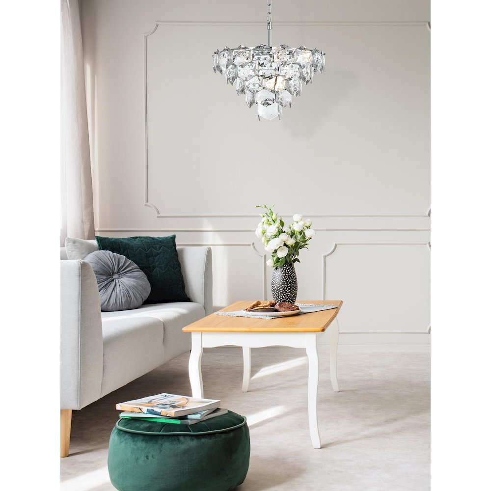 Adaline 20 Inch Chandelier In Chrome