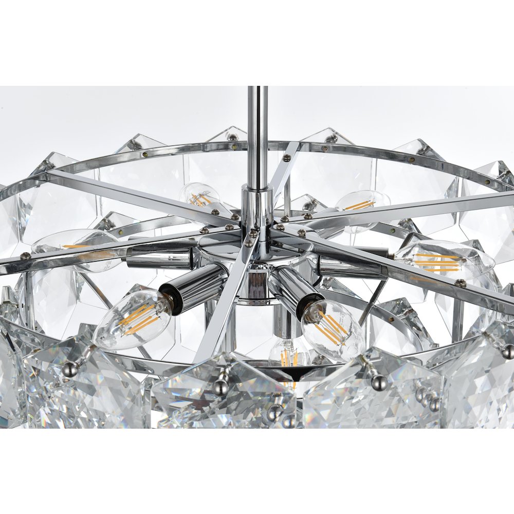 Adaline 20 Inch Chandelier In Chrome