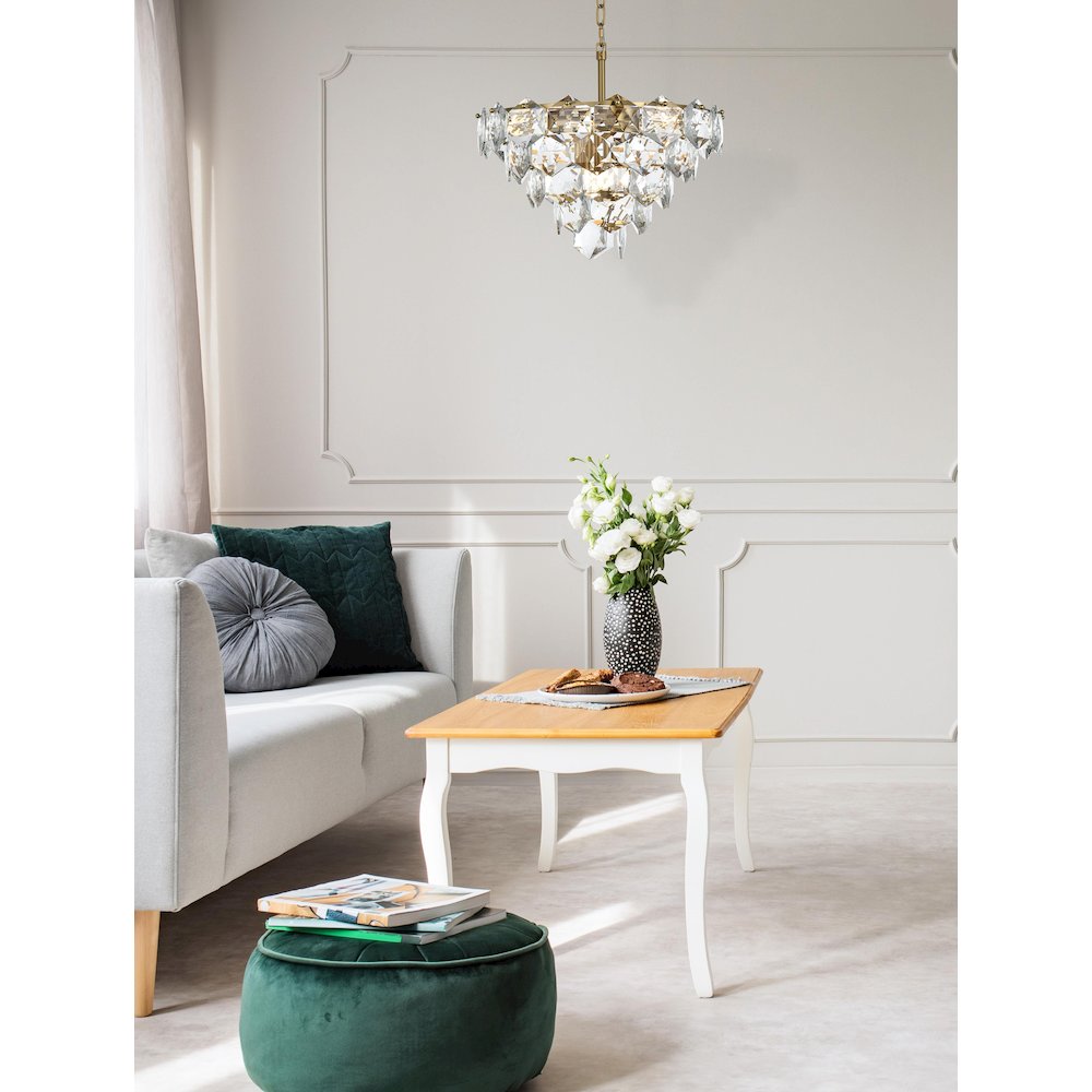 Adaline 20 Inch Chandelier In Satin Gold