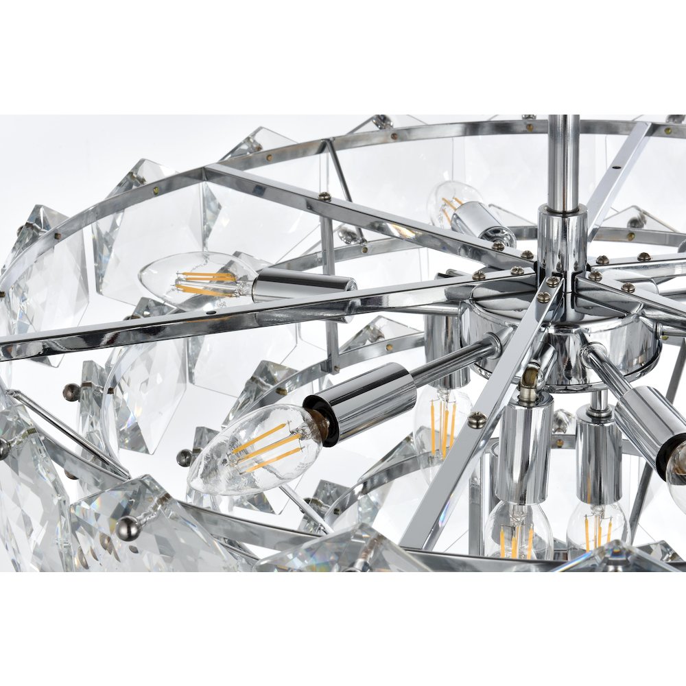 Adaline 24 Inch Chandelier In Chrome