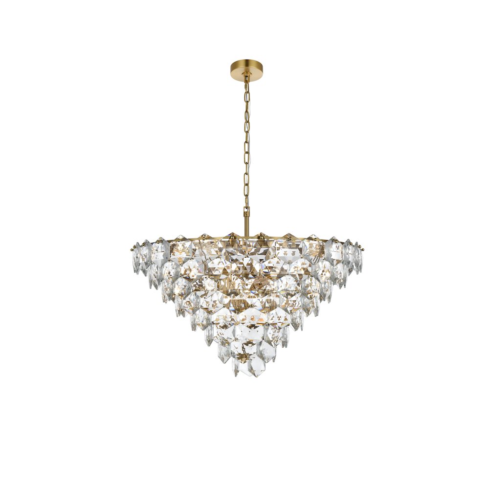 Adaline 32 Inch Chandelier In Satin Gold