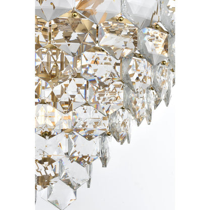 Adaline 32 Inch Chandelier In Satin Gold