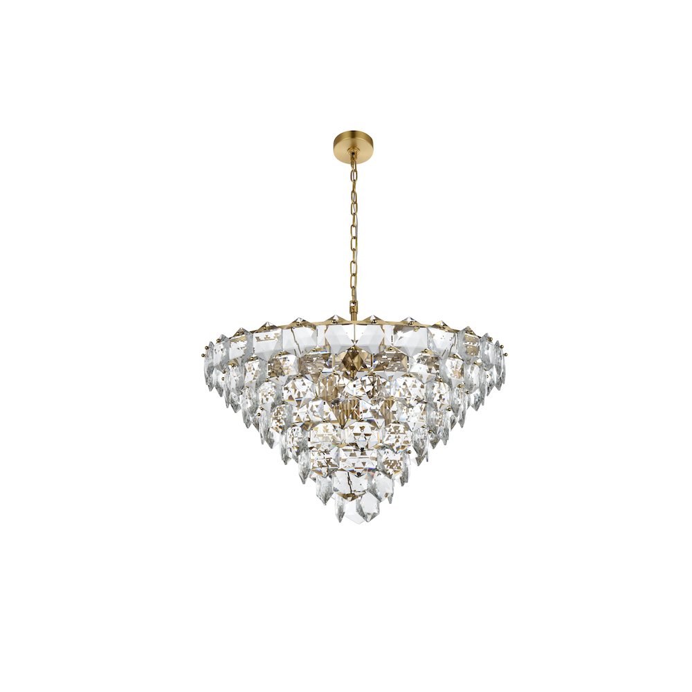 Adaline 32 Inch Chandelier In Satin Gold