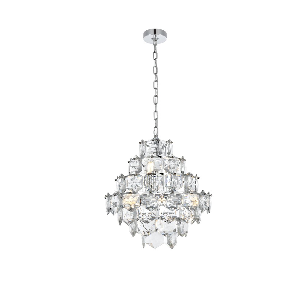 Adaline 20 Inch Chandelier In Chrome