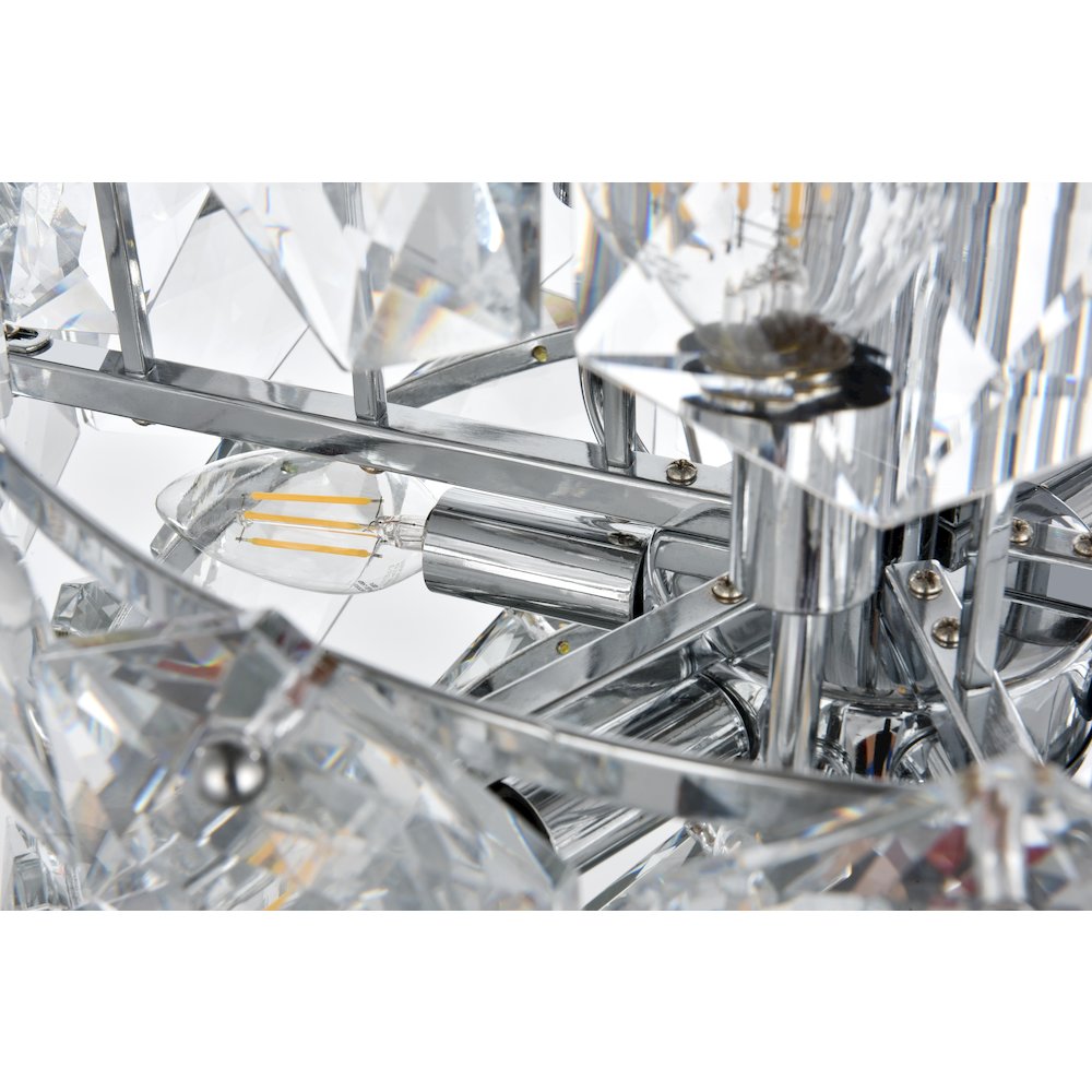Adaline 20 Inch Chandelier In Chrome