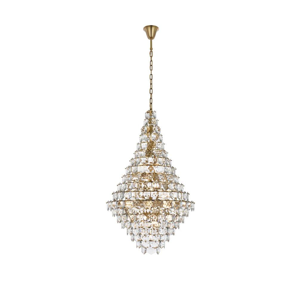 Adaline 36 Inch Chandelier In Satin Gold