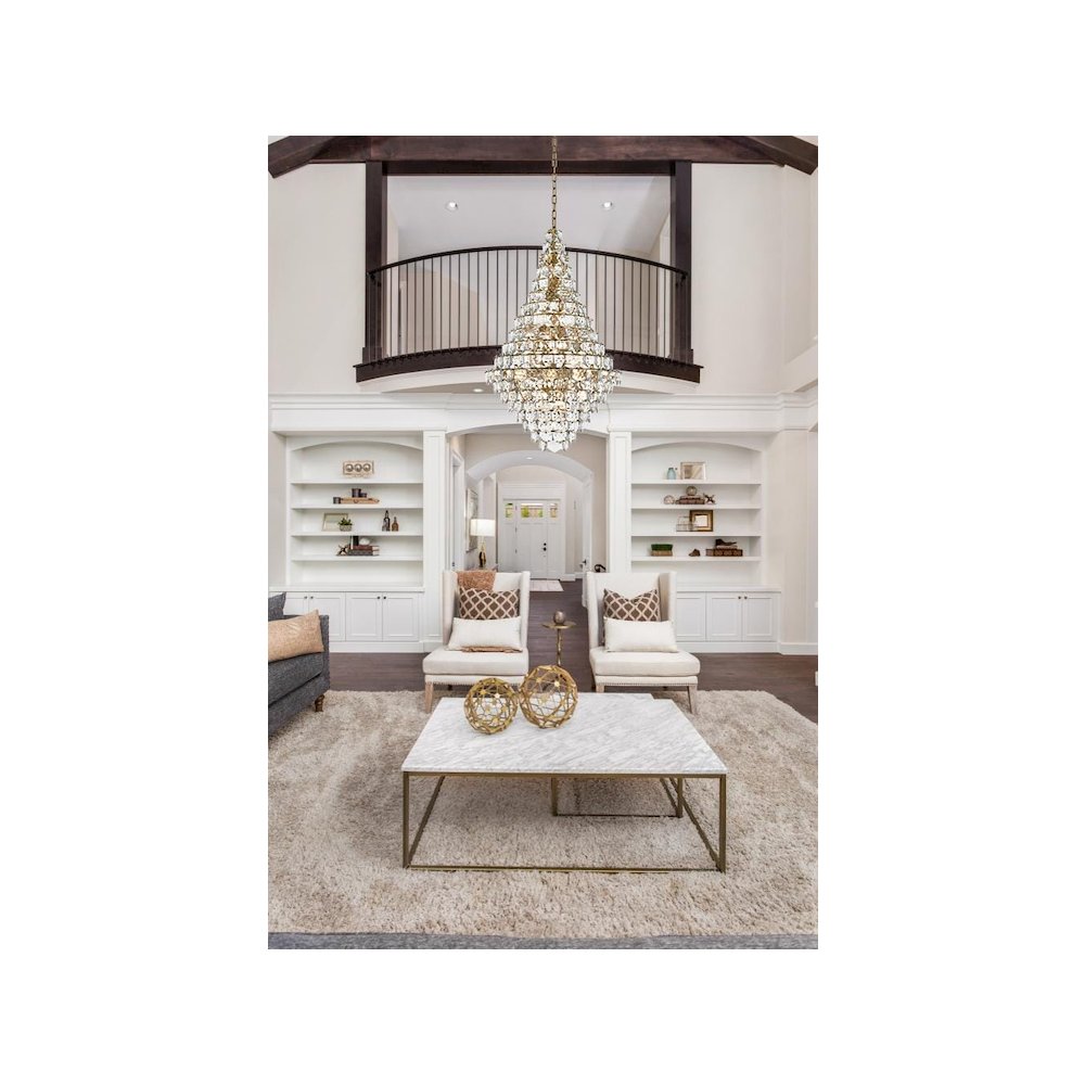 Adaline 36 Inch Chandelier In Satin Gold