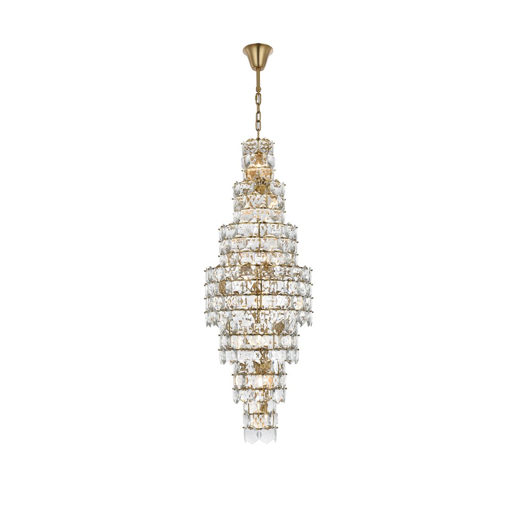 Adaline 24 Inch Chandelier In Satin Gold