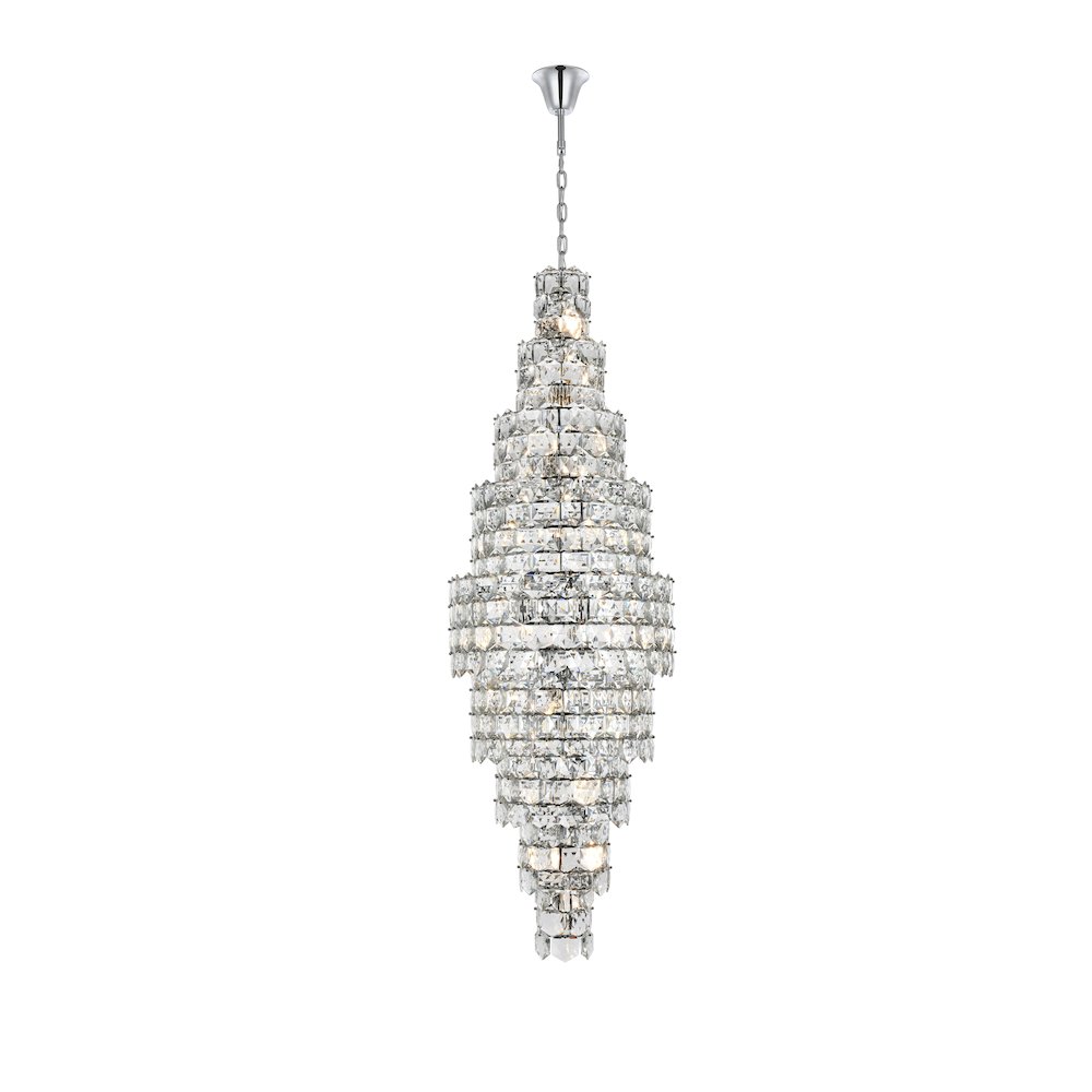 Adaline 30 Inch Chandelier In Chrome