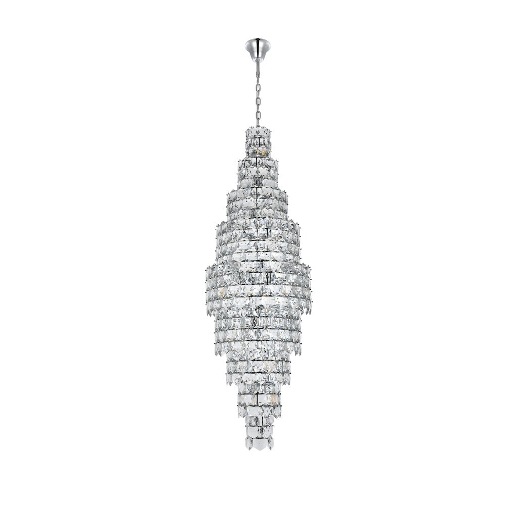 Adaline 30 Inch Chandelier In Chrome