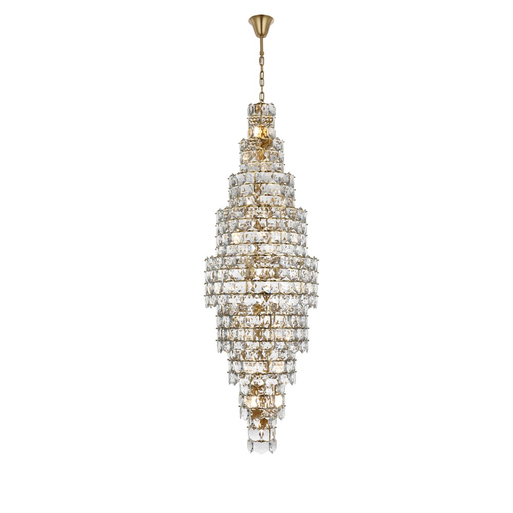 Adaline 30 Inch Chandelier In Satin Gold