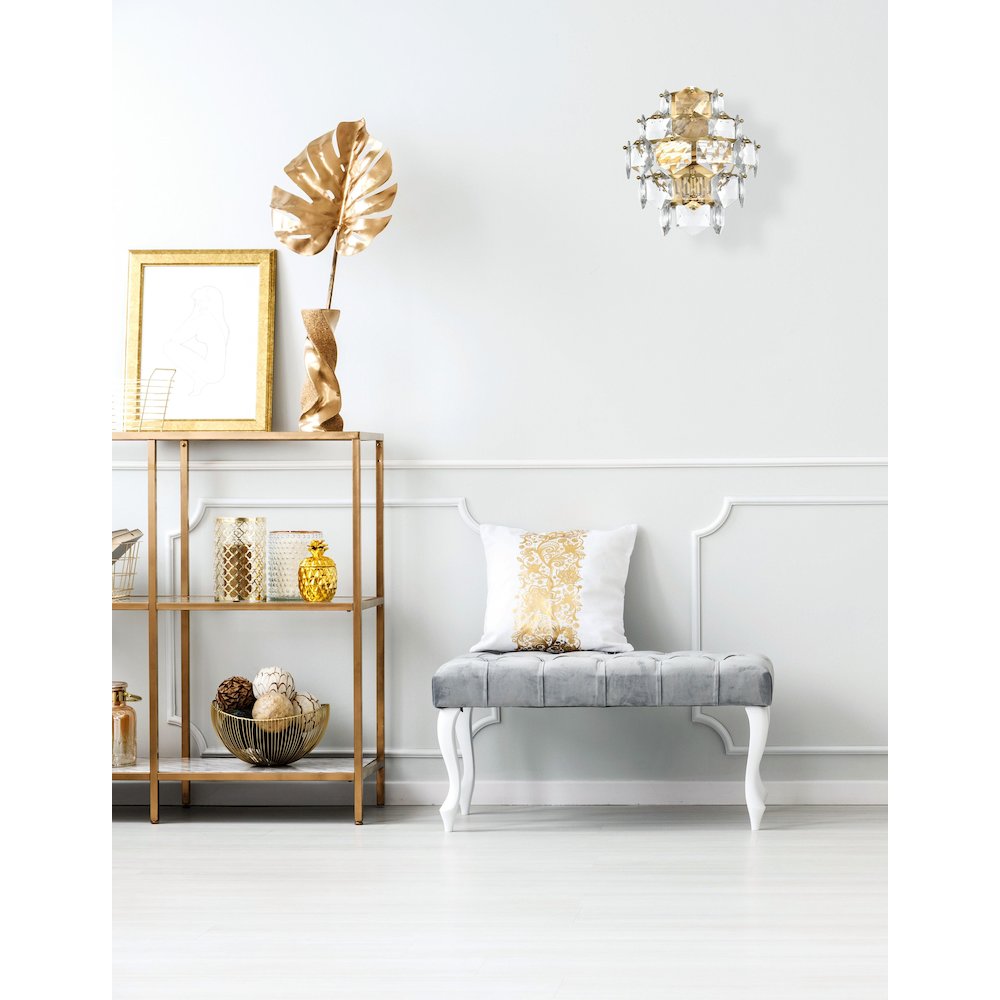 Adaline 14 Inch Wall Sconce In Satin Gold