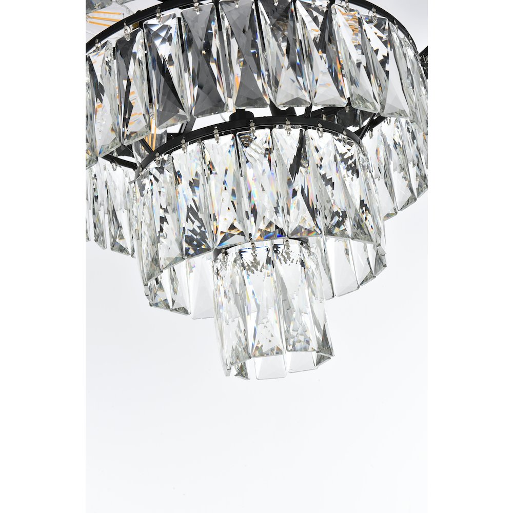 Josephine 20 Inch Round Chandelier In Black