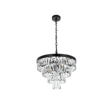 Josephine 20 Inch Round Chandelier In Black