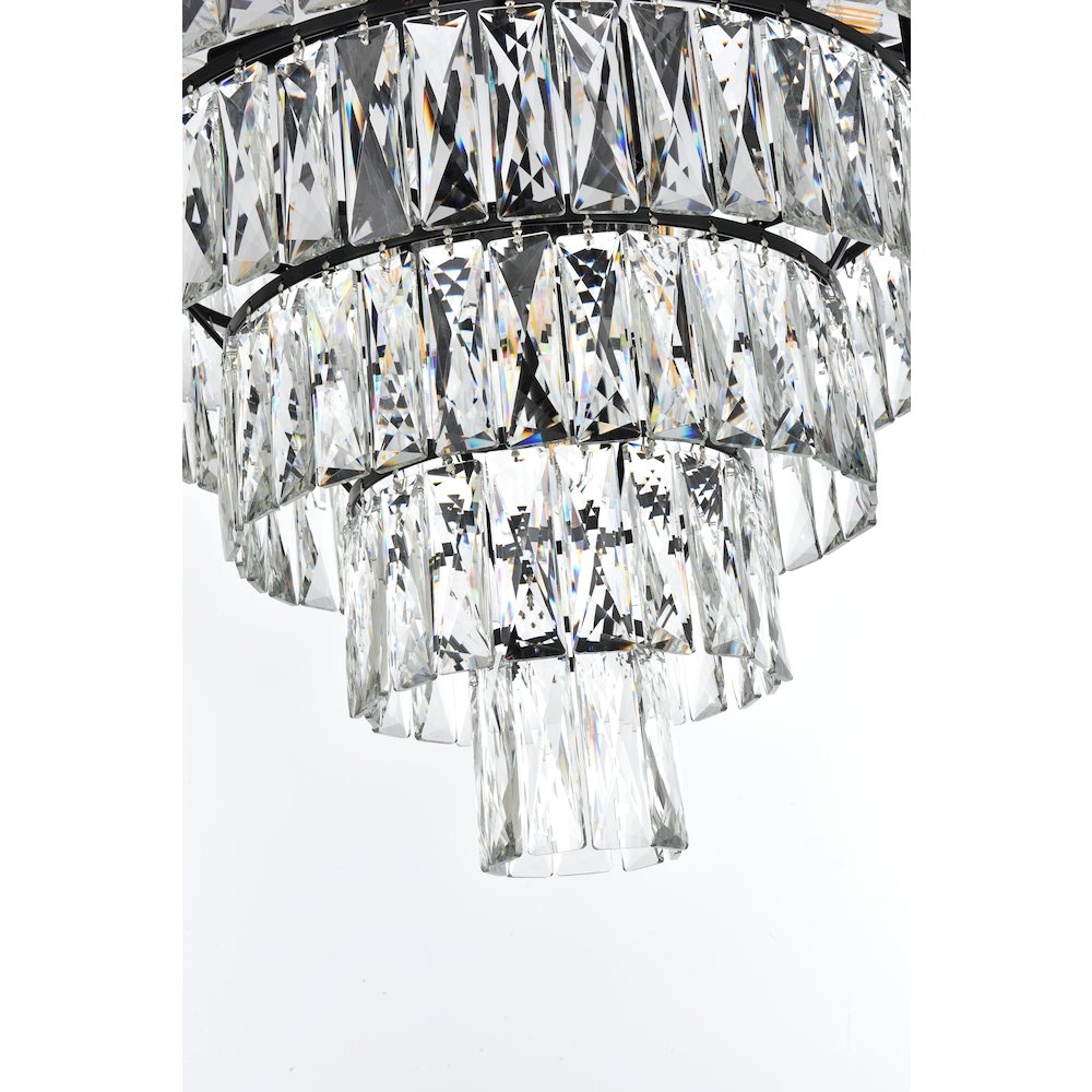 Josephine 27 Inch Round Chandelier In Black