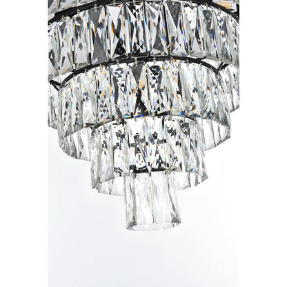 Josephine 27 Inch Round Chandelier In Black