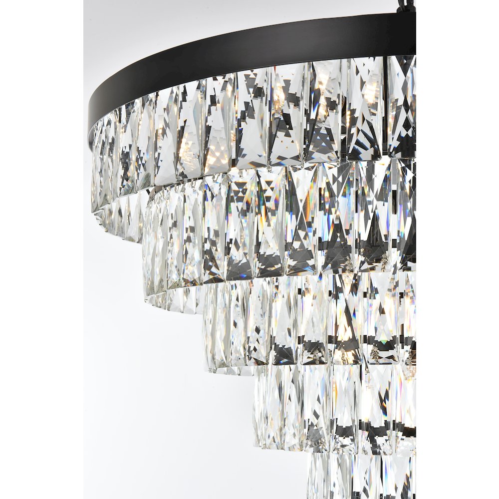 Josephine 27 Inch Round Chandelier In Black
