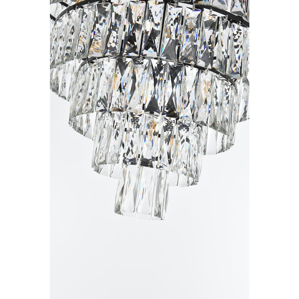 Josephine 32 Inch Round Chandelier In Black