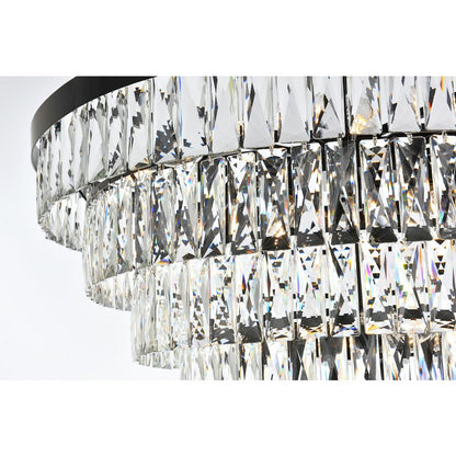 Josephine 32 Inch Round Chandelier In Black