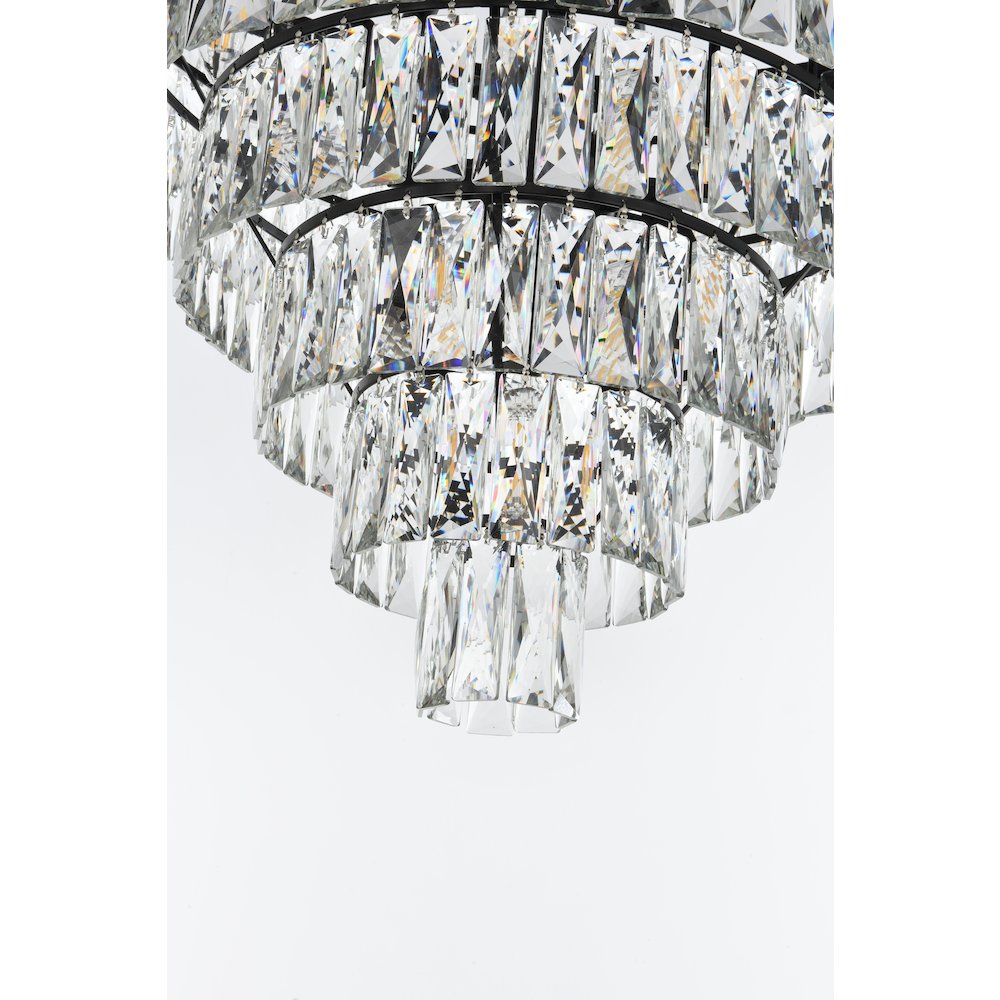 Josephine 36 Inch Round Chandelier In Black